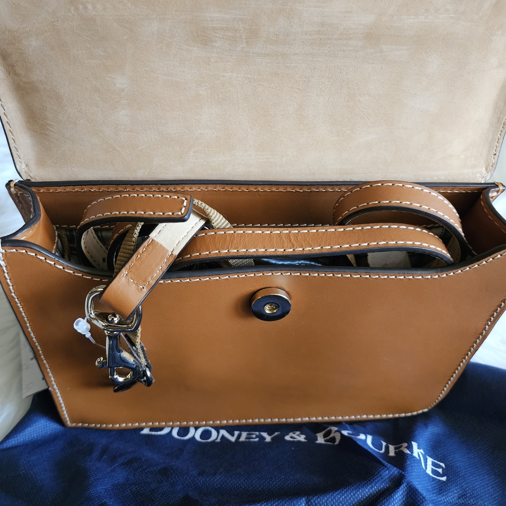 Dooney & Bourke Tan and Brown Crossbody Bag - Picture 5 of 11